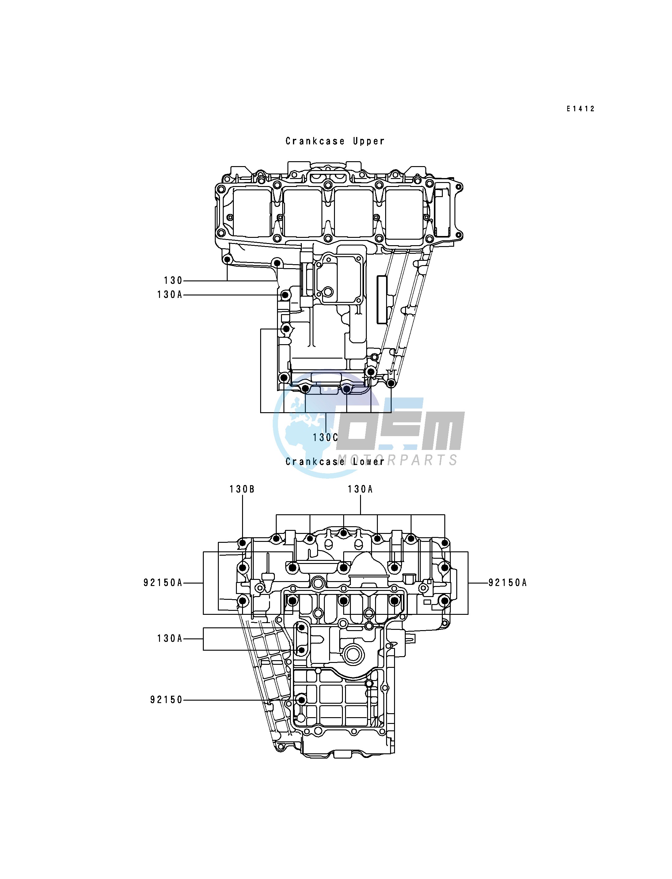 CRANKCASE BOLT PATTERN