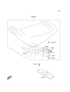 KSF 50 A [KFX50] (A1-A3) [KFX50] drawing SEAT