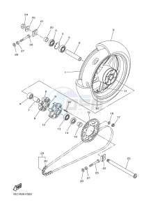 FZ1-S FZ1 FAZER 1000 (1CAM) drawing REAR WHEEL