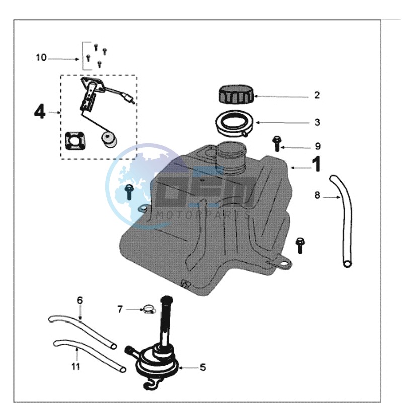 TANK AND FUEL PUMP