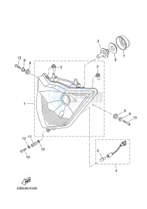 WR125R (22B7 22B7 22B7) drawing HEADLIGHT