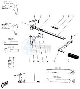 G3 SS A (-A) 90 drawing GEAR CHANGE MECHANISM -- 69-73- -