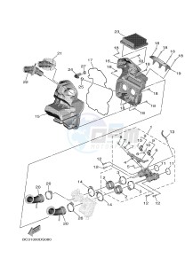 XP530E XP530E-A TMAX ABS (BV12) drawing INTAKE