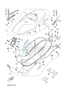 YPR400RA XMAX 400 ABS EVOLIS 400 ABS (1SD3) drawing SEAT