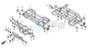 TRX450ES drawing CARRIER