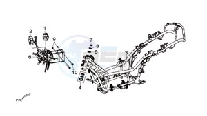 MAXSYM 600I ABS drawing FRAME / BATTERY