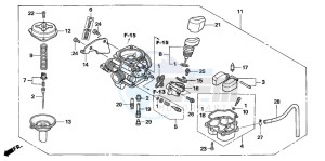 SCV100F LEAD drawing CARBURETOR