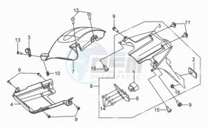 GTS250 INJECTION drawing REAR FENDER