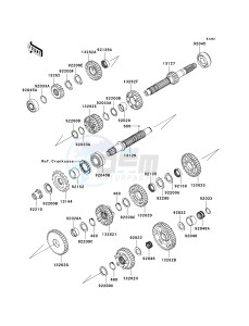 KRF 750 F [TERYX 750 4X4 NRA OUTDOORS] (F8F) C8F drawing TRANSMISSION