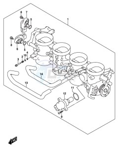 GSX-S1000F drawing THROTTLE BODY