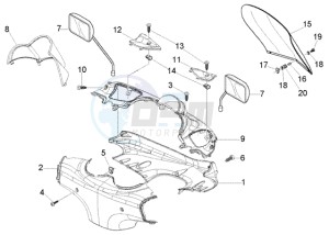 Beverly 125 RST drawing Handlebar Coverings