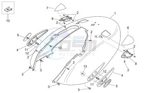 Mojito 50 Custom eng. Piaggio drawing Rear Body II