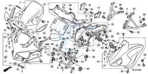 CBF1000T9 Ireland - (EK) drawing COWL