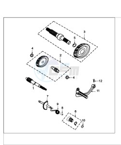 FIGHT 4 50 A4T TPS drawing DRIVE SHAFTS / KICKSTARTER