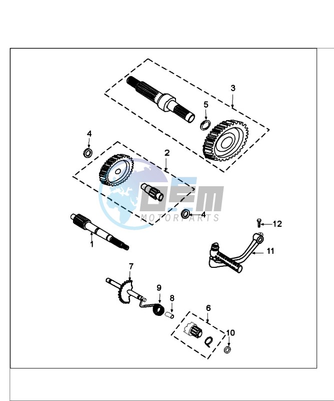 DRIVE SHAFTS / KICKSTARTER