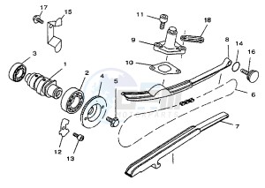 YP MAJESTY 150 drawing CAMSHAFT -CHAIN