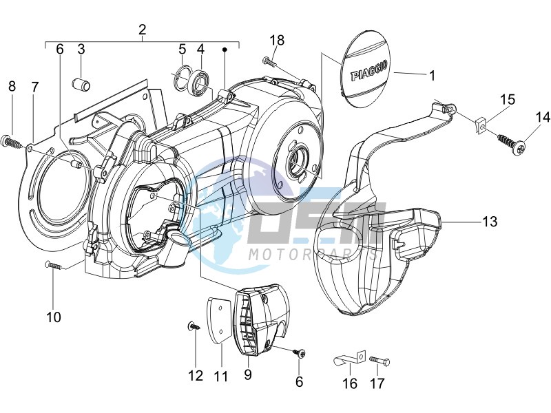 Crankcase cover - Crankcase cooling