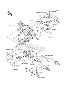 VN1700 CLASSIC TOURER VN1700C9F GB XX (EU ME A(FRICA) drawing Side Covers/Chain Cover