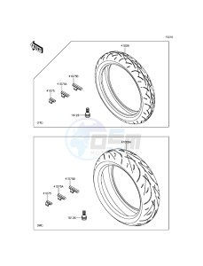 Z800 ABS ZR800DFF UF (UK FA) XX (EU ME A(FRICA) drawing Tires