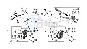 MAXSYM 600 I ABS EXECUTIVE (LX60A3-EU) (E4) (L7-M0) drawing FR. BRAKE ASSY