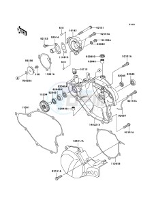 KX65 KX65A6F EU drawing Engine Cover(s)