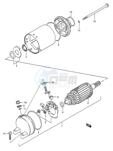 GS500E (E28) drawing STARTING MOTOR