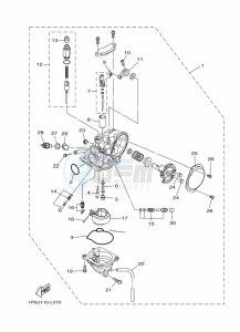 TT-R50E (BEG7) drawing CARBURETOR