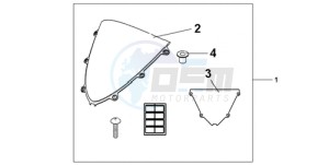 CBR1000RAA UK - (E / ABS HRC MKH) drawing WINDSCREEN