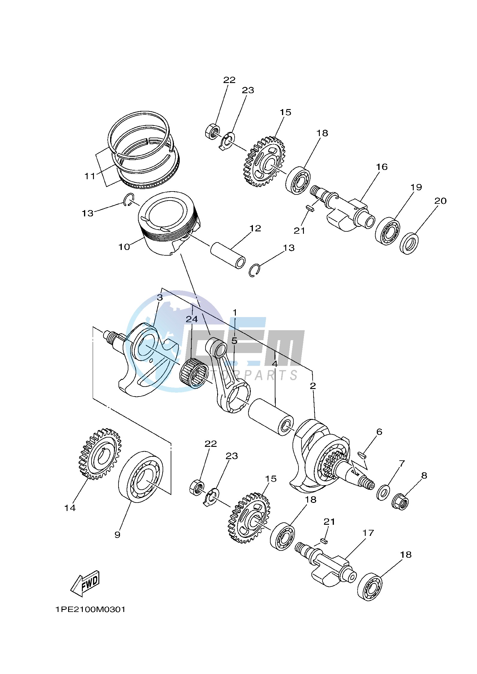 CRANKSHAFT & PISTON