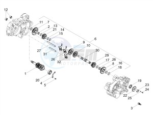 RS 50 RS4 50 2T E4 (APAC, EMEA) drawing Gear box - Gear assembly