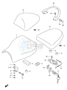 GSX1300R (E2) Hayabusa drawing SEAT (MODEL X Y)