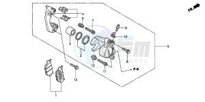 SH300A drawing REAR BRAKE CALIPER