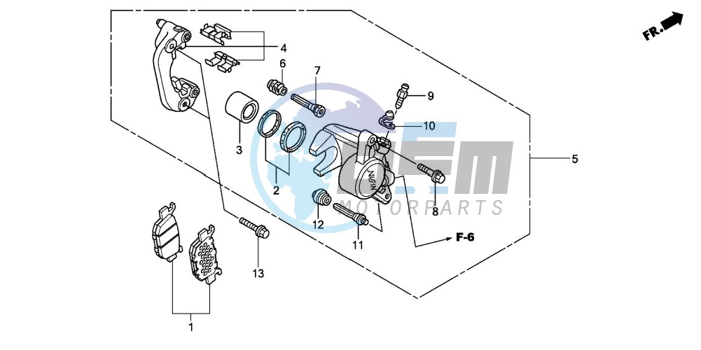 REAR BRAKE CALIPER