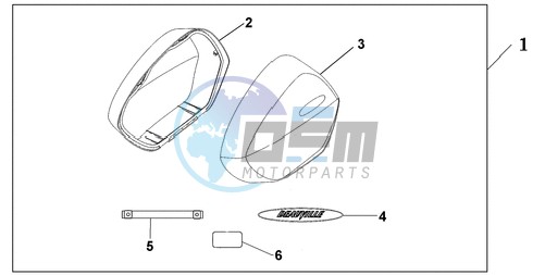 KIT, BIG PANNIER LID NH-138 SHASTA WHITE