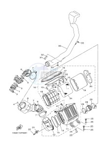 YXM700E YXM70VPXG VIKING EPS (B423) drawing INTAKE