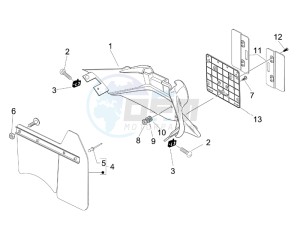 Granturismo 125 L Potenziato UK drawing Rear cover - Splash guard