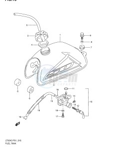 LT50 (P1) drawing FUEL TANK