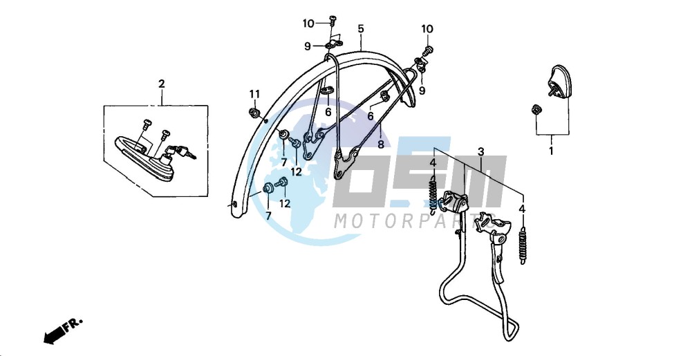 RR. FENDER/MAIN STAND