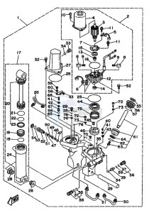 90A drawing POWER-TILT-ASSEMBLY