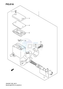 AN400 (E2) Burgman drawing REAR MASTER CYLINDER (MODEL K8 K9 L0)