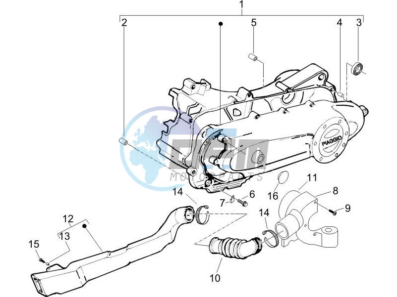 Crankcase cover - Crankcase cooling