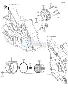 KLX110 KLX110CJF EU drawing Oil Pump