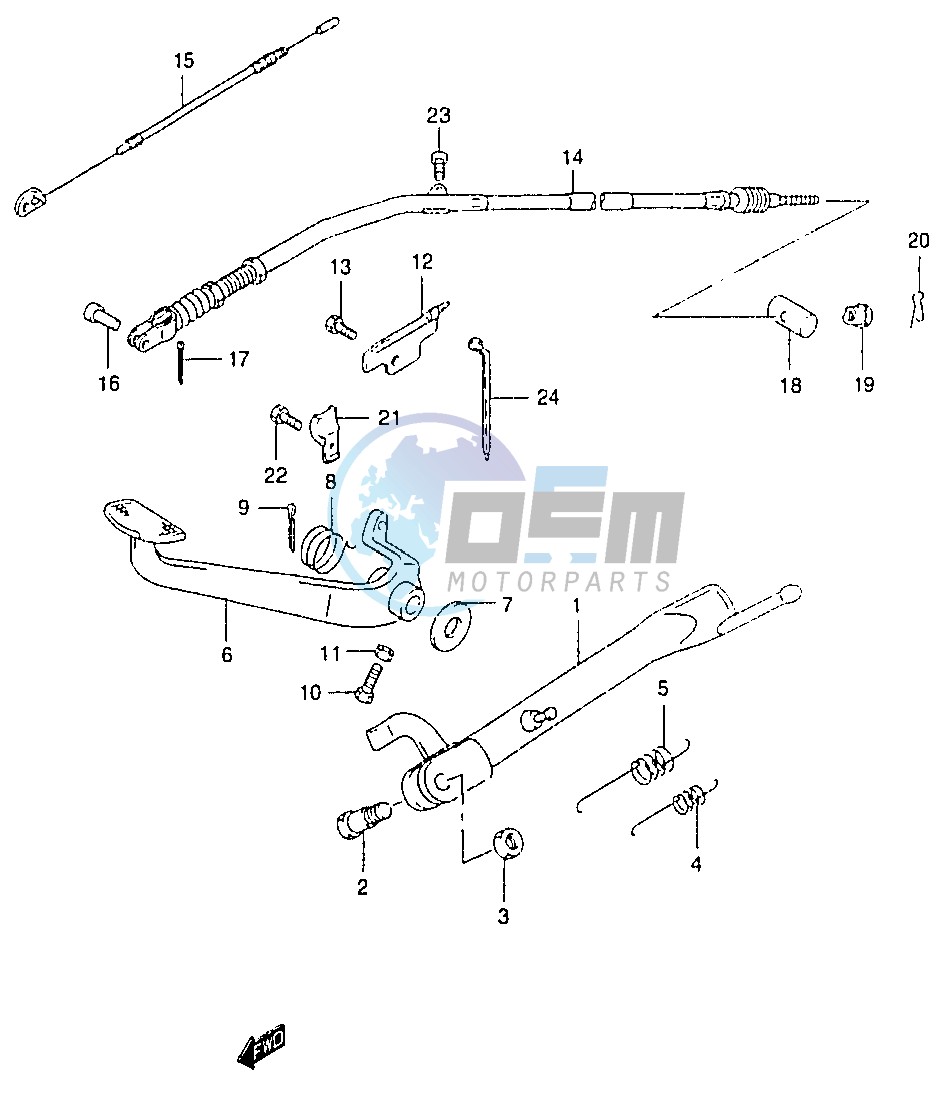 STAND - REAR BRAKE