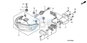 CBR125RWA Germany - (G / WH) drawing TAILLIGHT