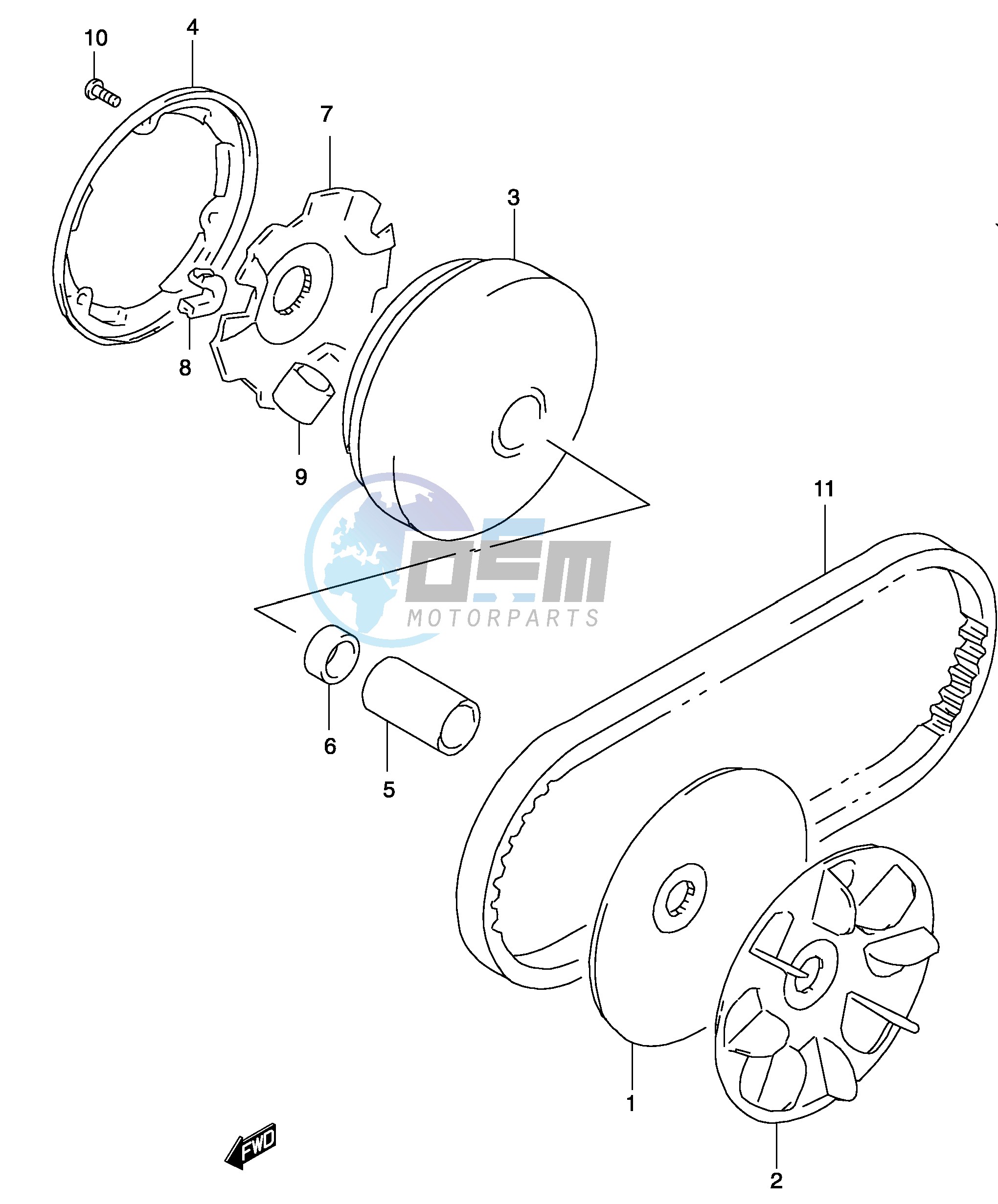 TRANSMISSION (1) (MODEL AY50 K1)