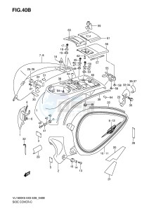 VL1500 (E3-E28) drawing SIDE COVER (MODEL K8)