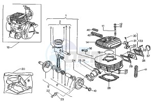 W8 FA 125 drawing CRANKSHAFT-CYLINDER