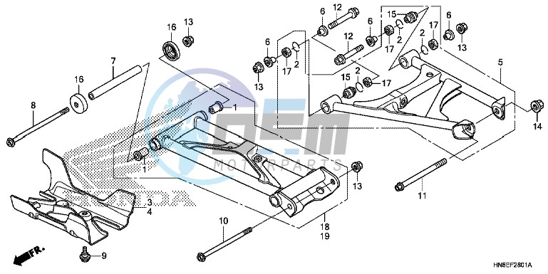 REAR ARM (TRX680FAF,G,H,J)