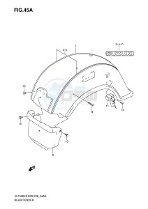 VL1500 (E3-E28) drawing REAR FENDER (MODEL K7)