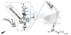 SH300AG TRX250T Europe Direct - (ED) drawing FRONT BRAKE MASTER CYLINDER